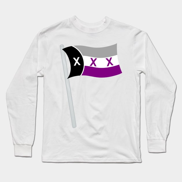 L'Manberg Pride - Asexual Long Sleeve T-Shirt by WhiteRabbitWeirdo